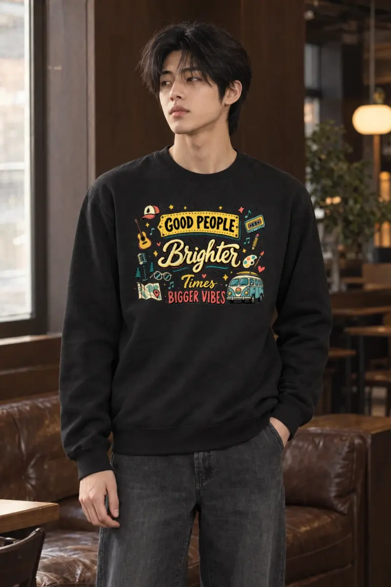 "Bigger Vibes" Heavy Blend Unisex Crewneck Sweatshirt