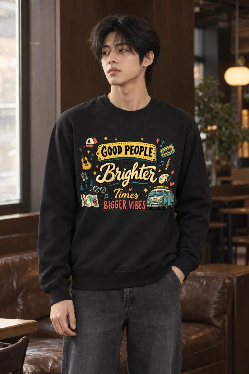 "Bigger Vibes" Heavy Blend Unisex Crewneck Sweatshirt