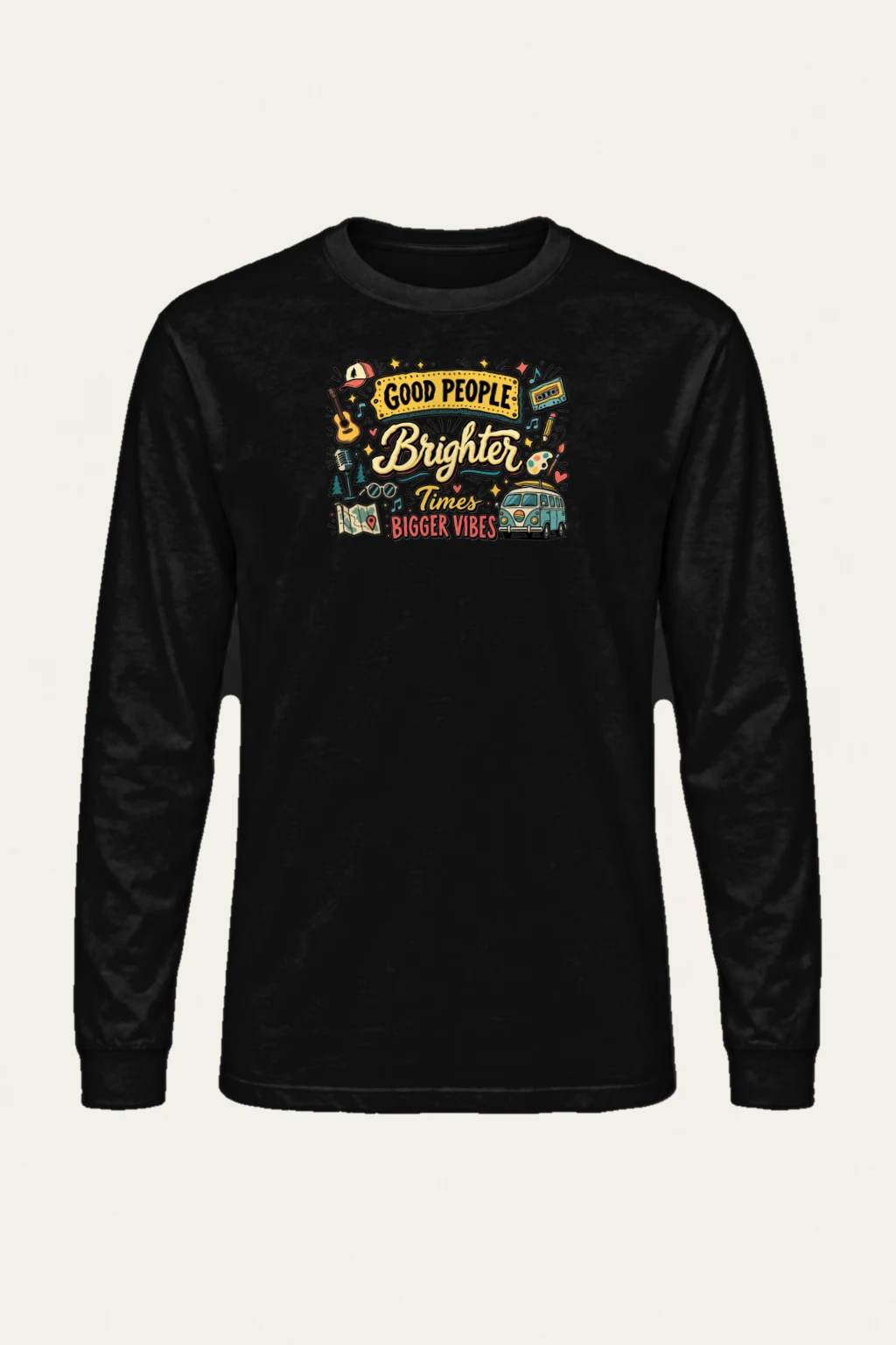 "Bigger Vibes" Unisex Longsleeve T-shirt | Gildan 2400