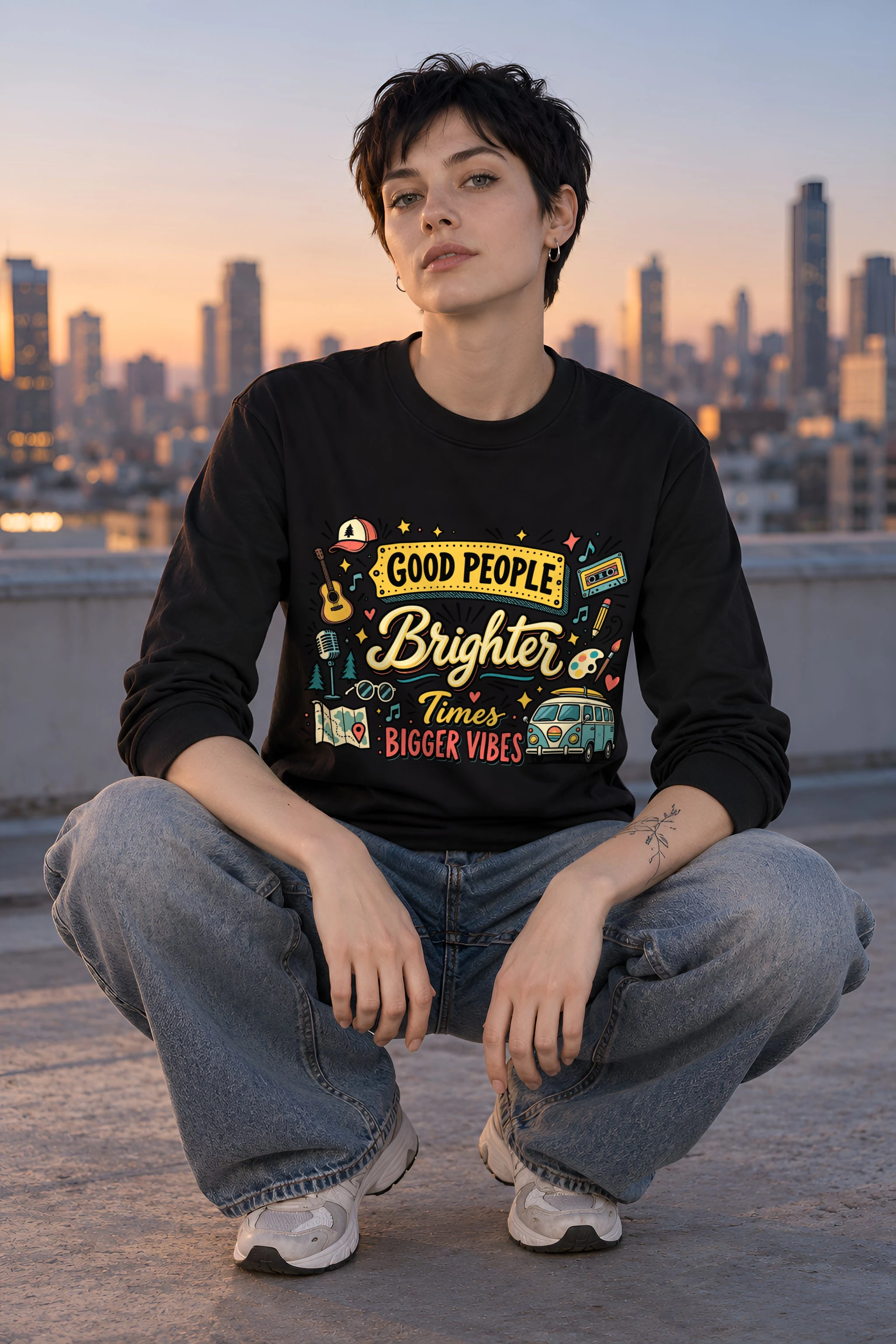 "Bigger Vibes" Unisex Longsleeve T-shirt