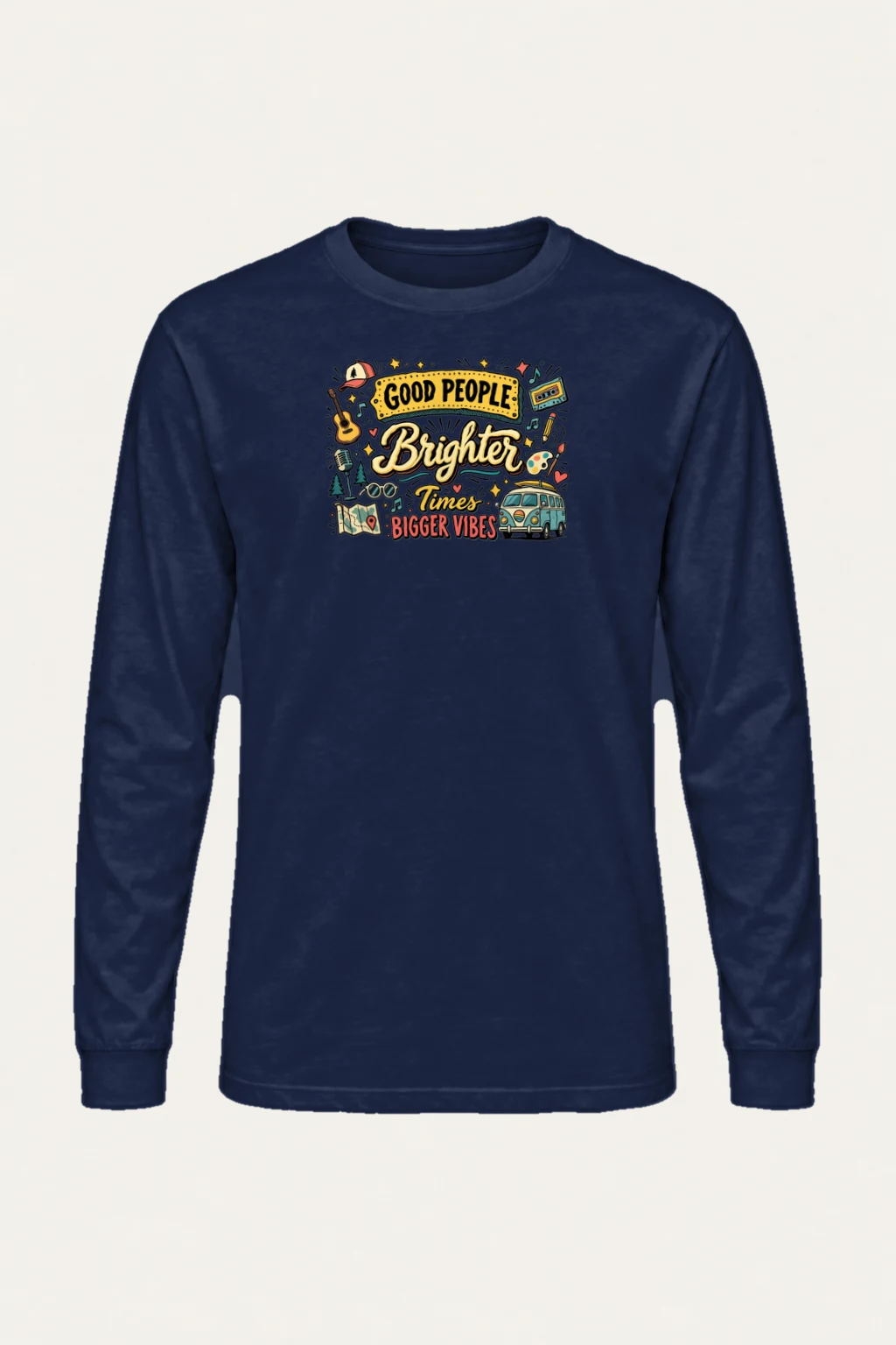 "Bigger Vibes" Unisex Longsleeve T-shirt | Gildan 2400