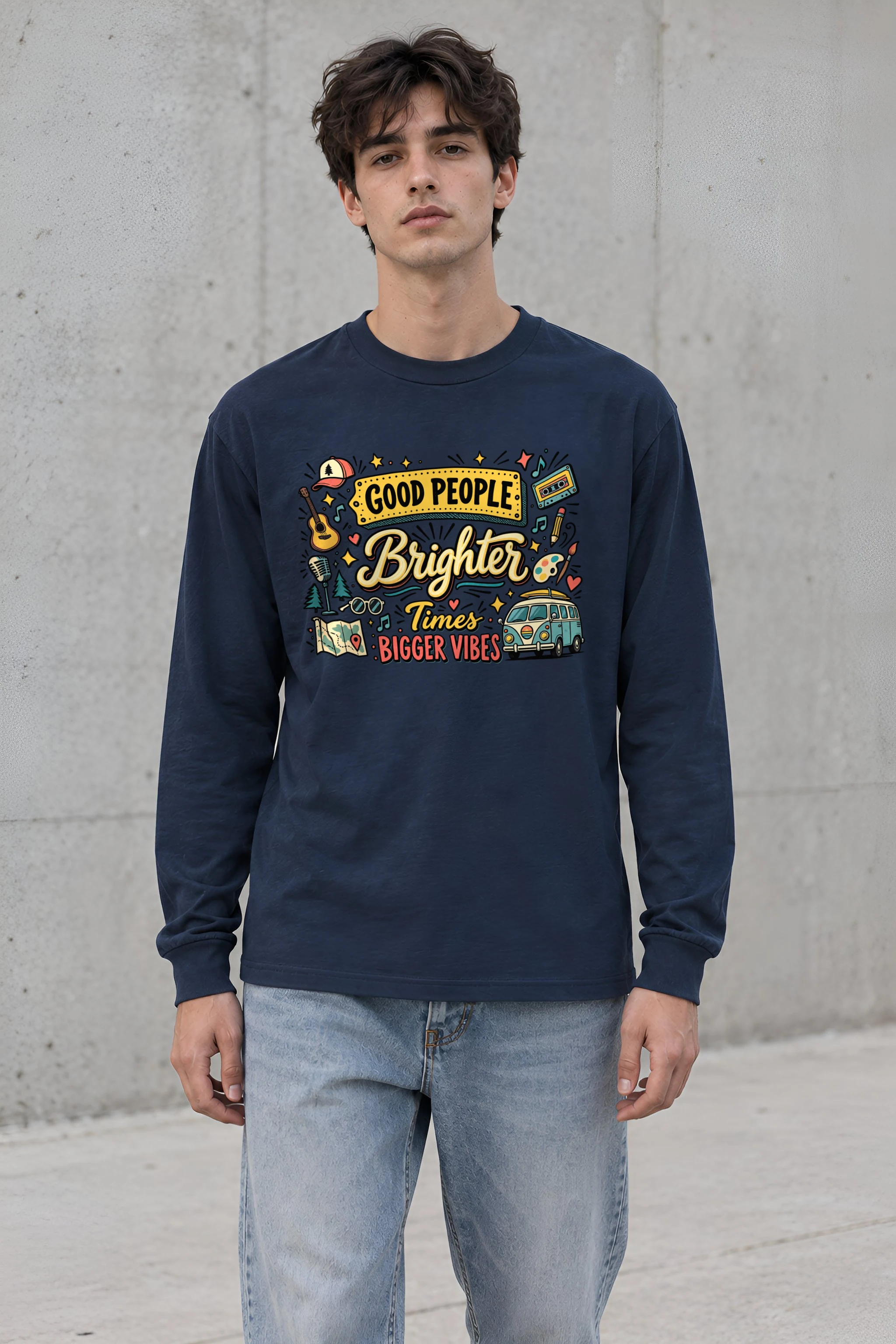 "Bigger Vibes" Unisex Longsleeve T-shirt