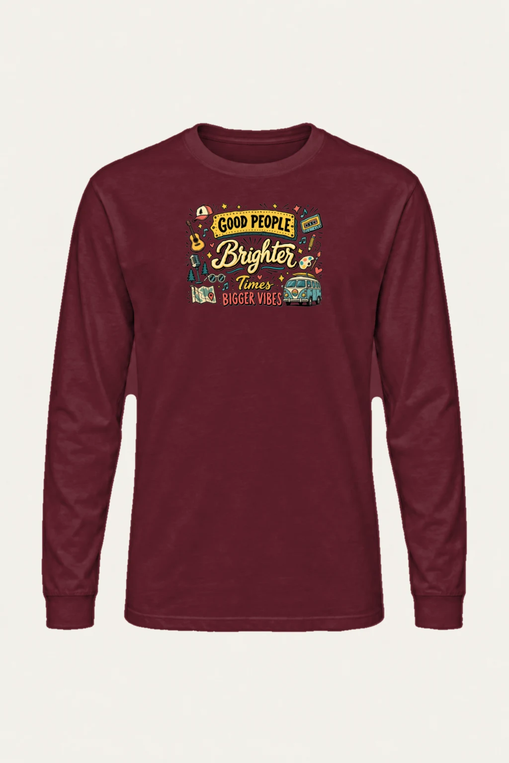 "Bigger Vibes" Unisex Longsleeve T-shirt | Gildan 2400