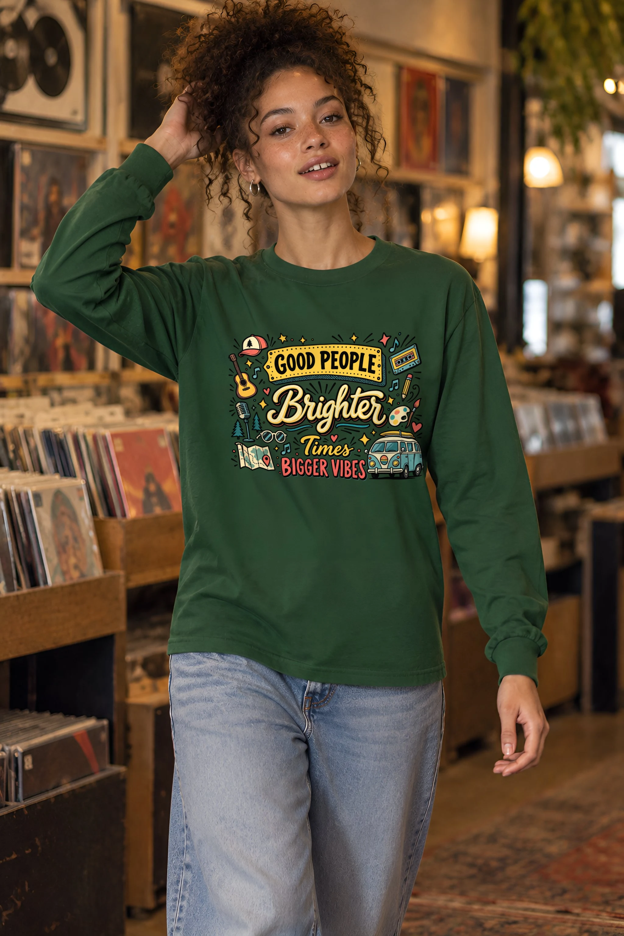 "Bigger Vibes" Unisex Longsleeve T-shirt