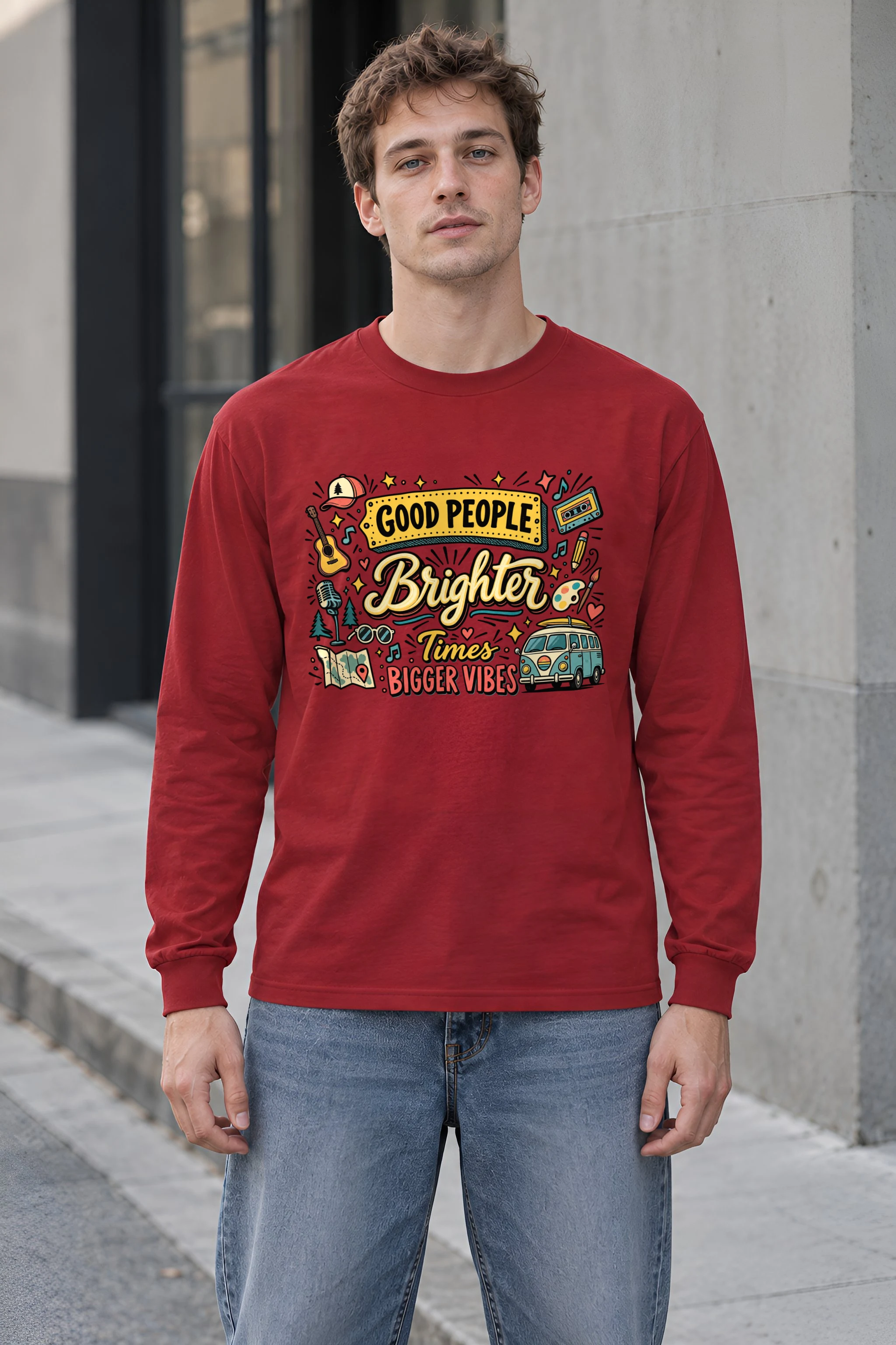 "Bigger Vibes" Unisex Longsleeve T-shirt