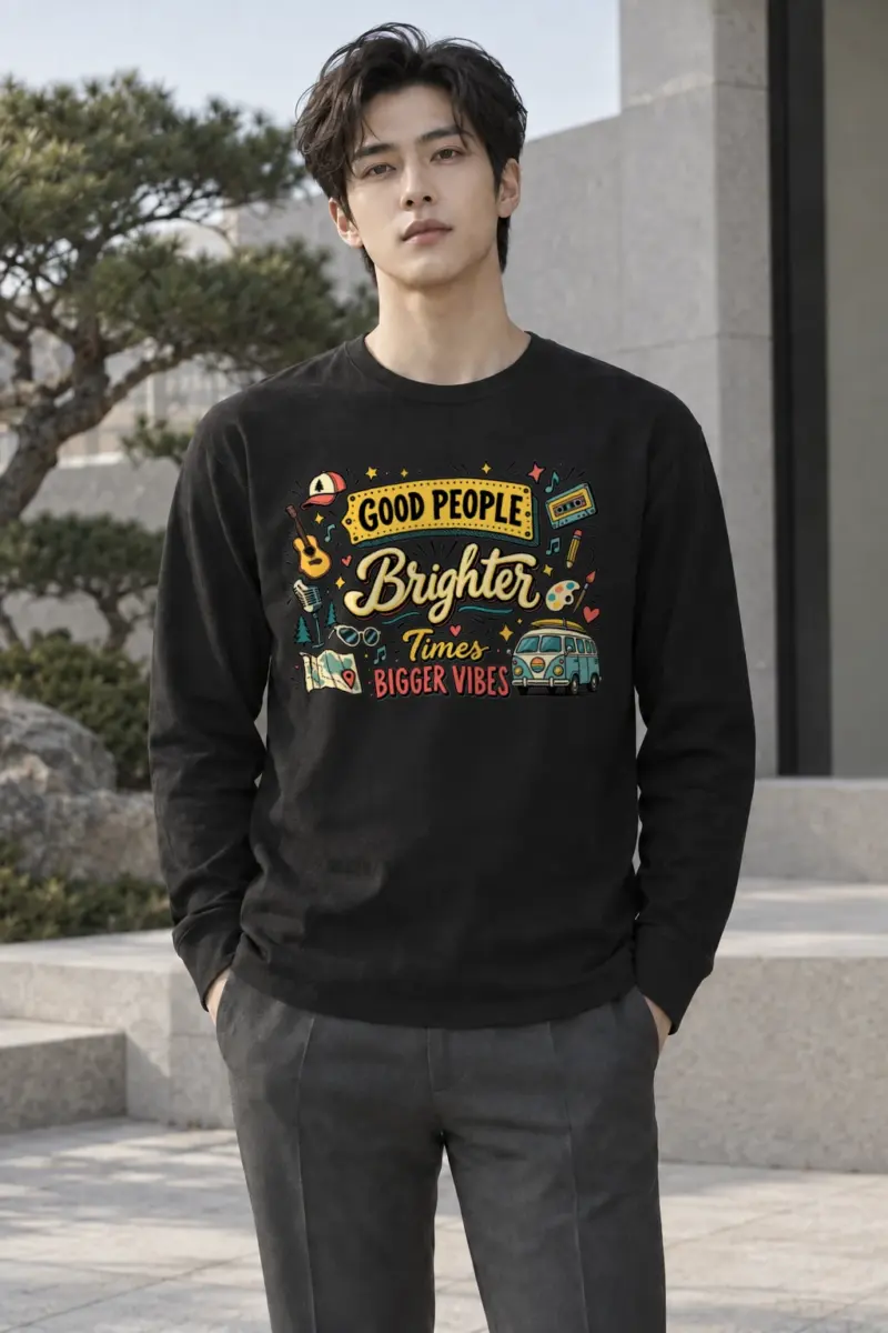 "Bigger Vibes" Unisex Longsleeve T-shirt | Gildan 2400