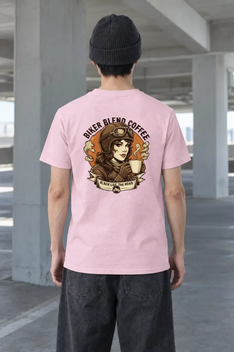 "Biker Blend Coffee" Heavyweight Unisex Crewneck T-shirt