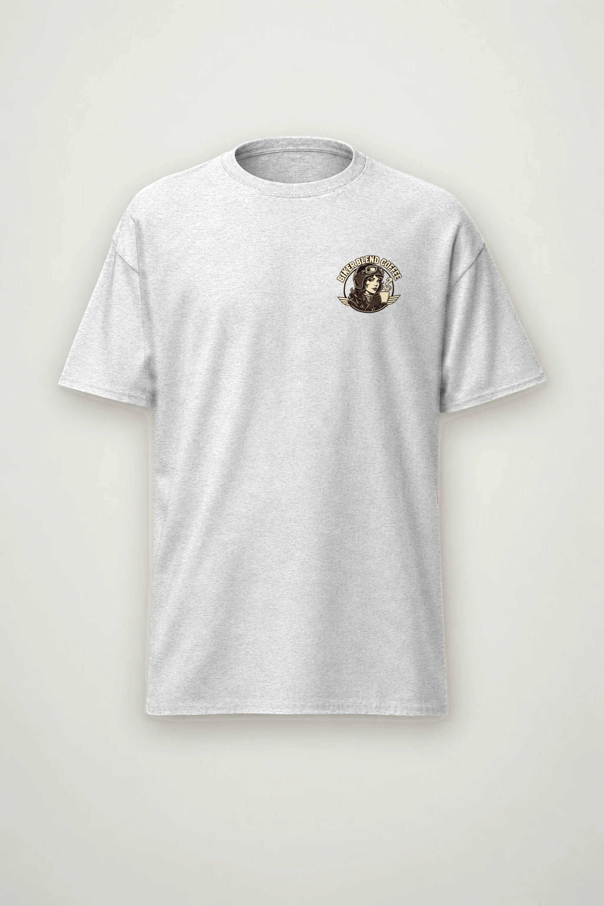 "Biker Blend Coffee" Heavyweight Unisex Crewneck T-shirt