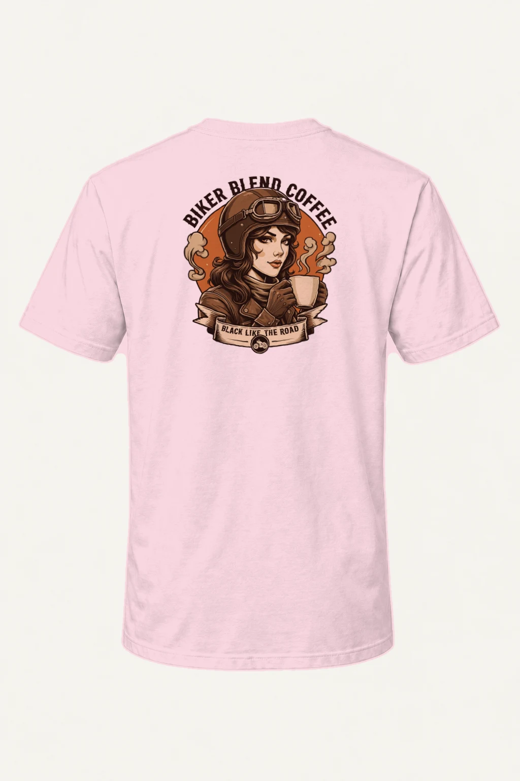 "Biker Blend Coffee" Heavyweight Unisex Crewneck T-shirt | Gildan 5000