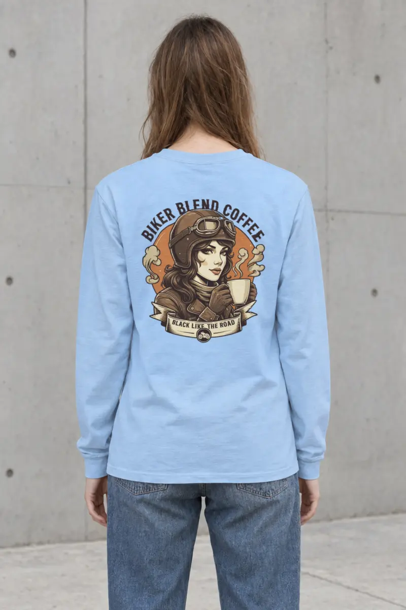 "Biker Blend Coffee" Unisex Longsleeve T-shirt