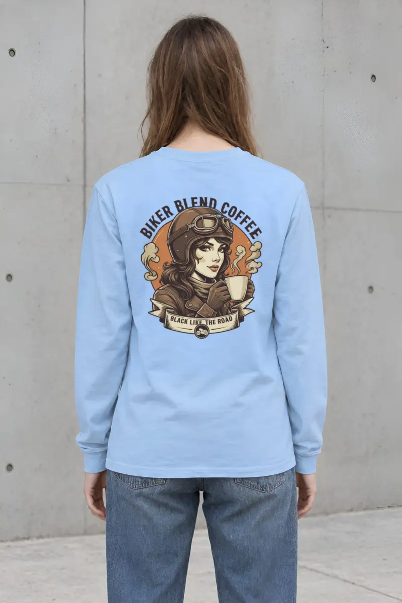 "Biker Blend Coffee" Unisex Longsleeve T-shirt