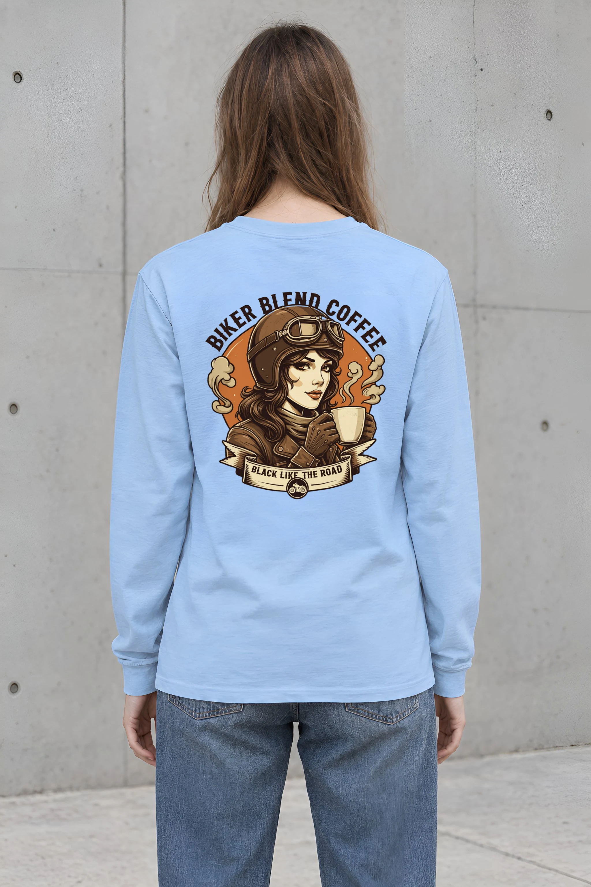 "Biker Blend Coffee" Unisex Longsleeve T-shirt