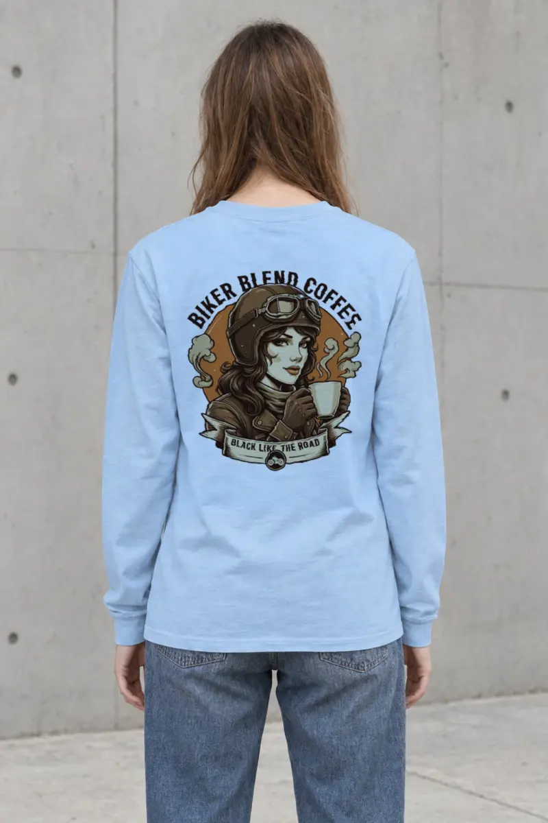"Biker Blend Coffee" Unisex Longsleeve T-shirt