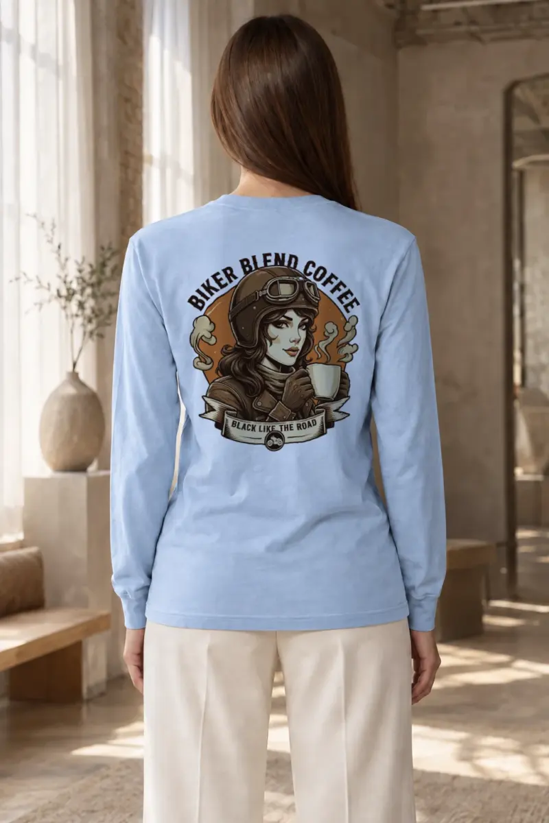 "Biker Blend Coffee" Unisex Longsleeve T-shirt | Gildan 2400