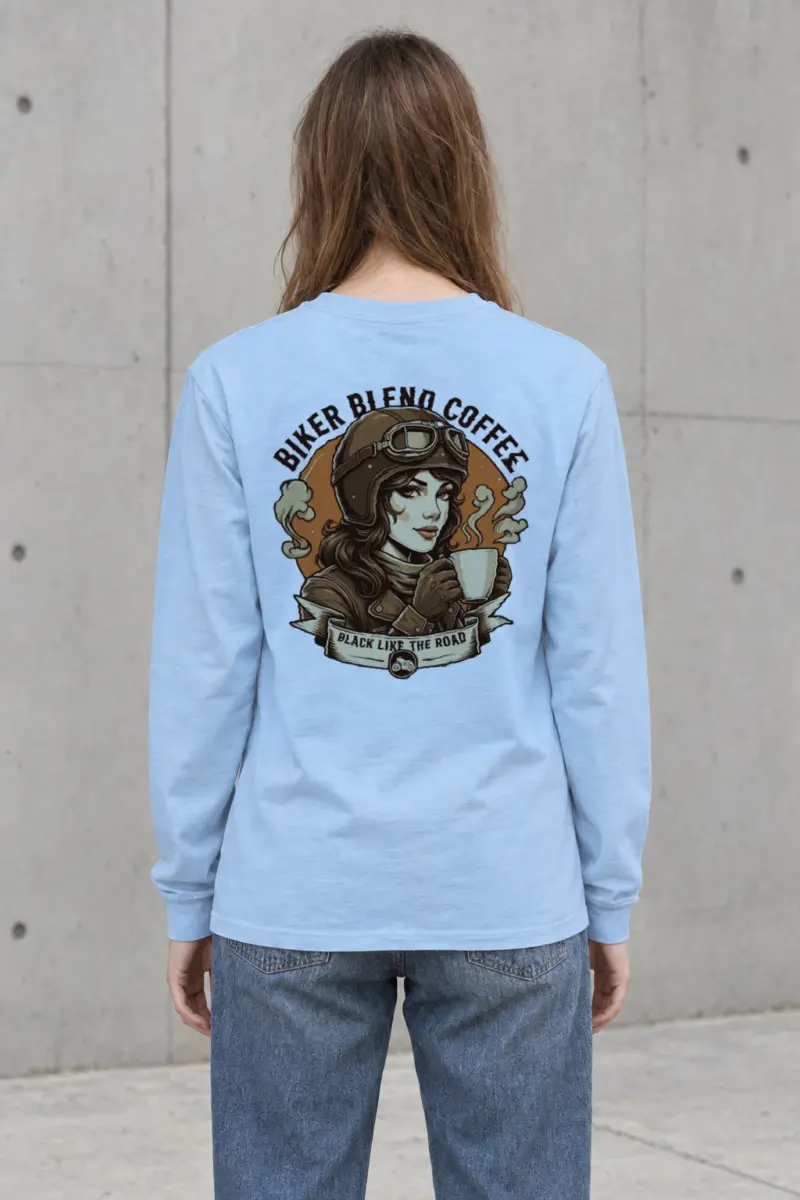 "Biker Blend Coffee" Unisex Longsleeve T-shirt