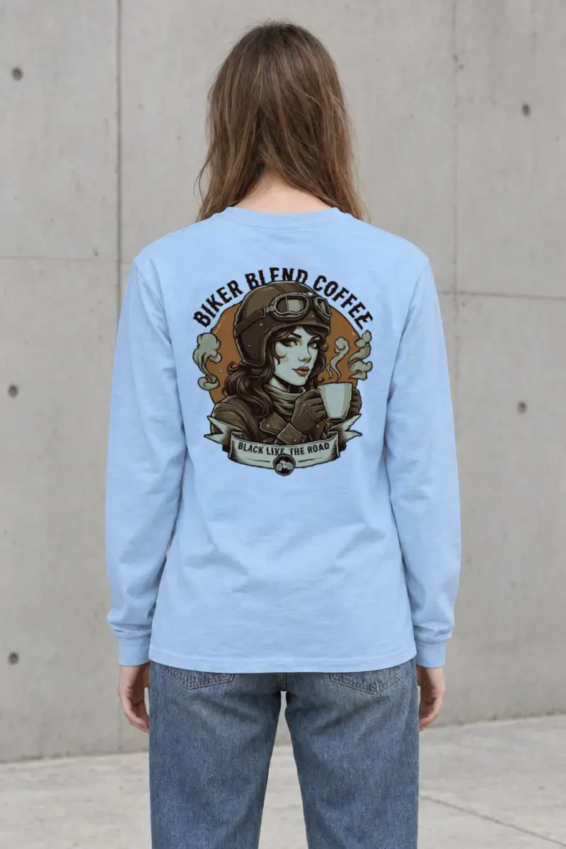 "Biker Blend Coffee" Unisex Longsleeve T-shirt