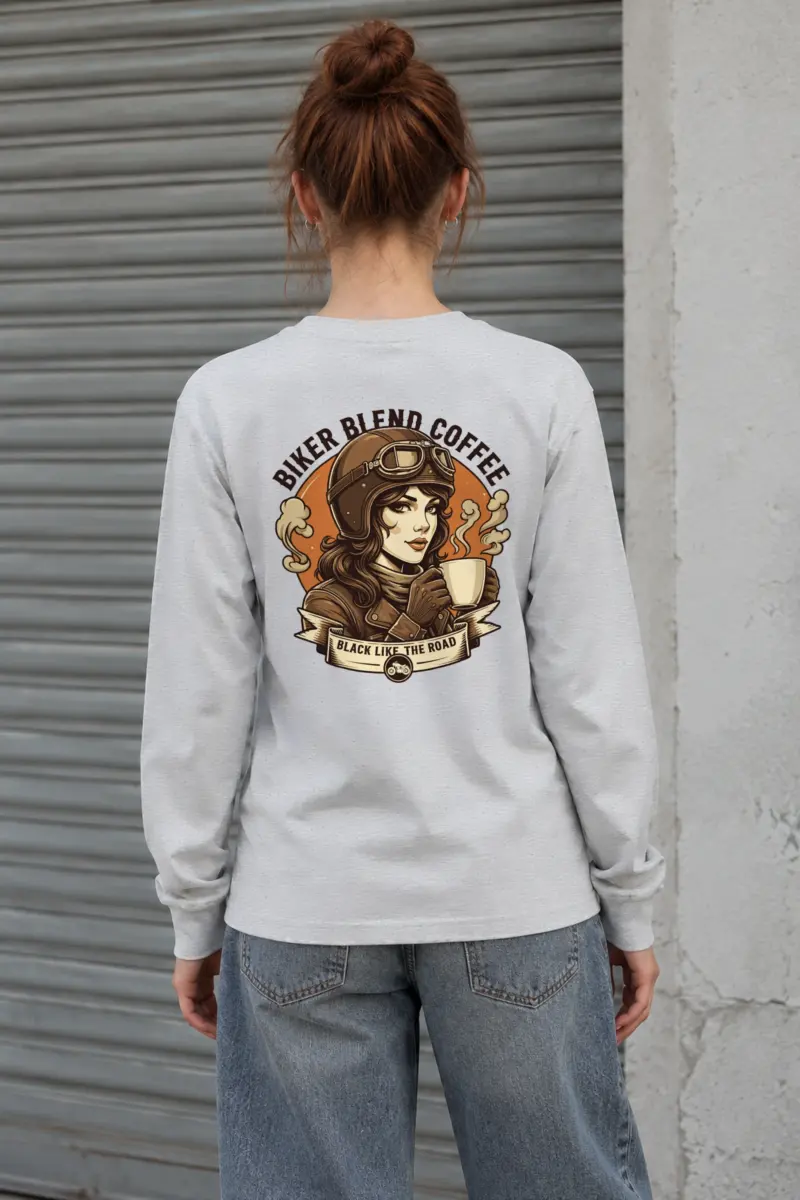 "Biker Blend Coffee" Unisex Longsleeve T-shirt