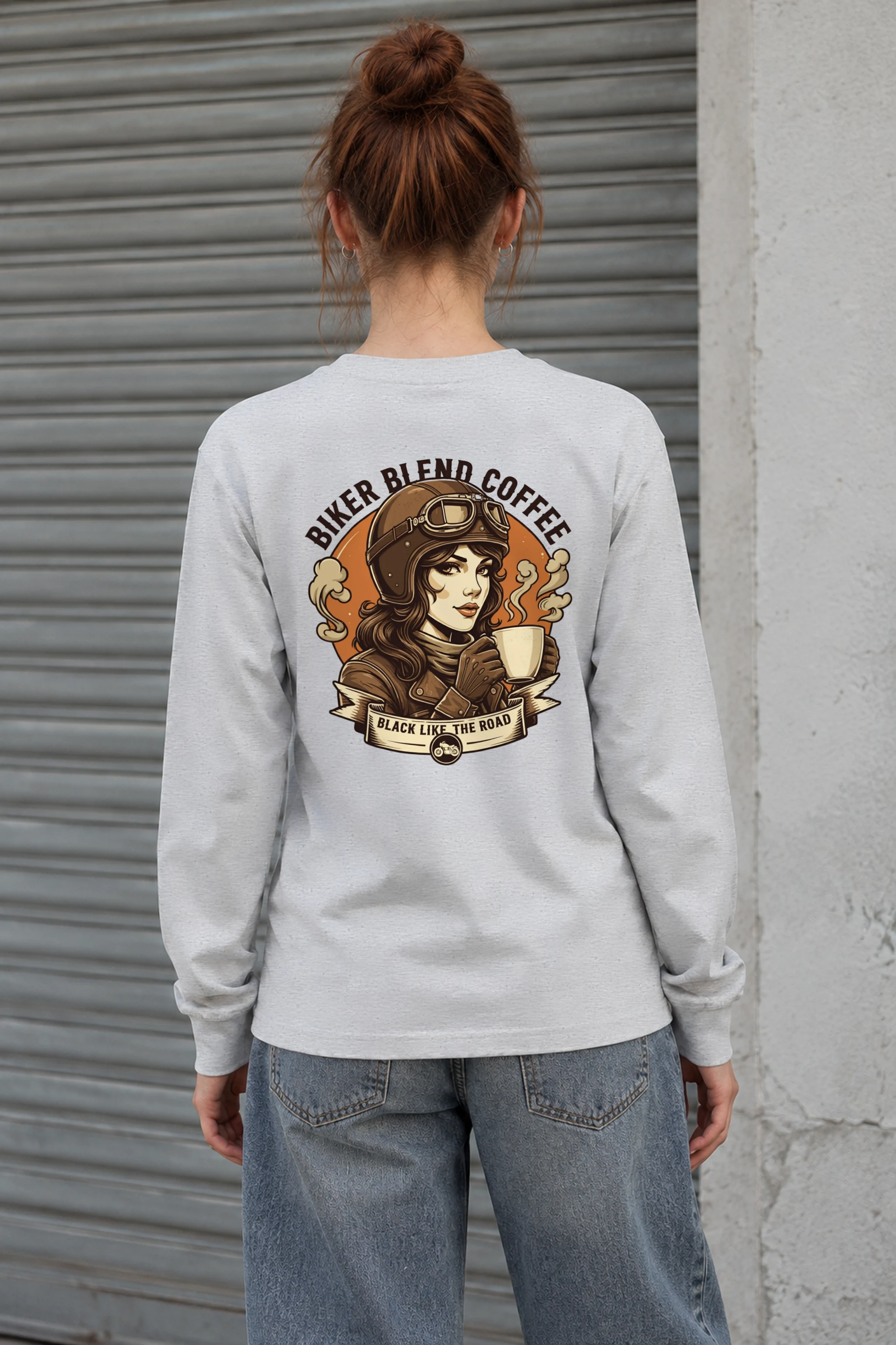 "Biker Blend Coffee" Unisex Longsleeve T-shirt