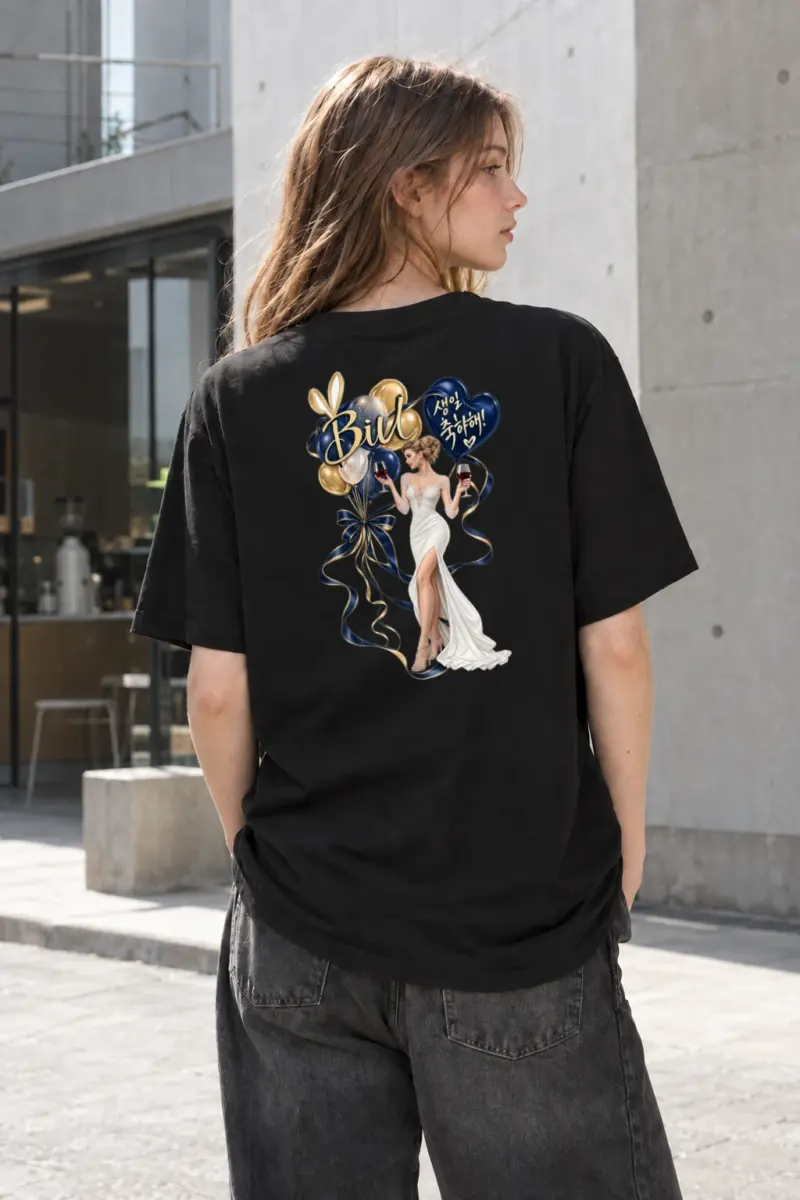 "Bill 신혼 축하해!" Heavyweight Unisex Crewneck T-shirt | Gildan 5000