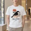 "Bird In Bloom" Heavyweight Unisex Crewneck T-shirt | Gildan 5000