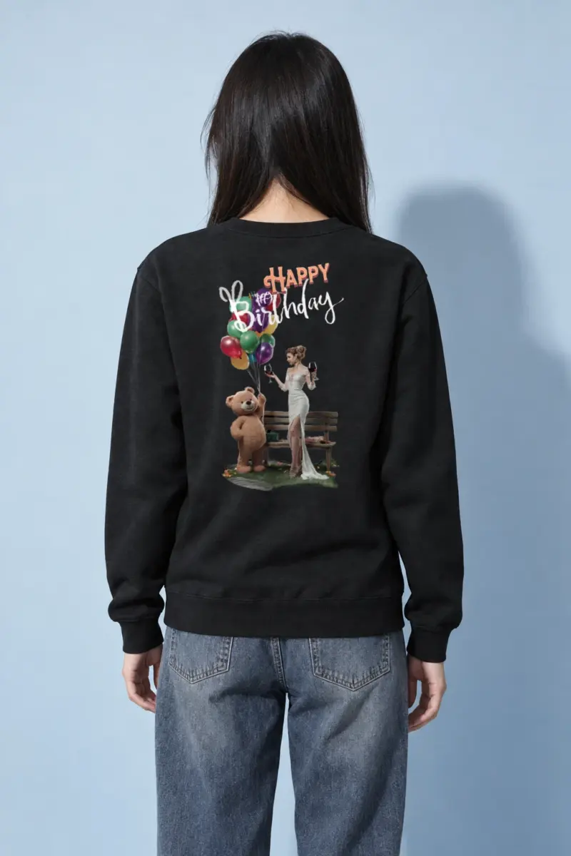 "Birthday Balloon Collage" Heavy Blend Unisex Crewneck Sweatshirt | Gildan 18000