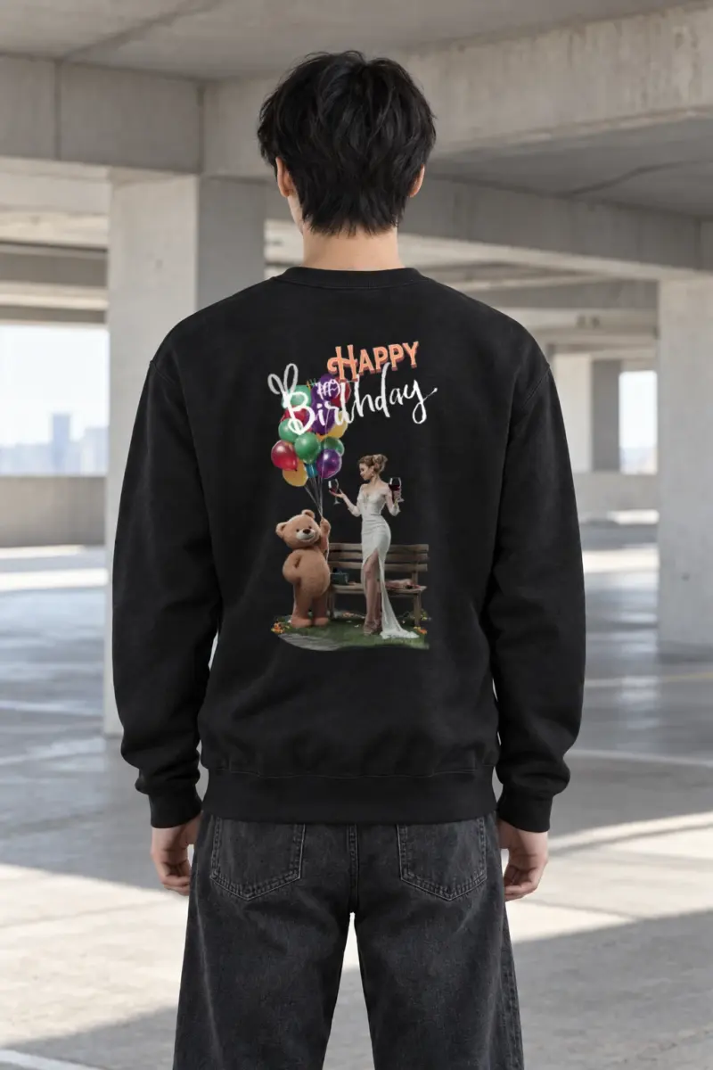 "Birthday Balloon Collage" Heavy Blend Unisex Crewneck Sweatshirt | Gildan 18000