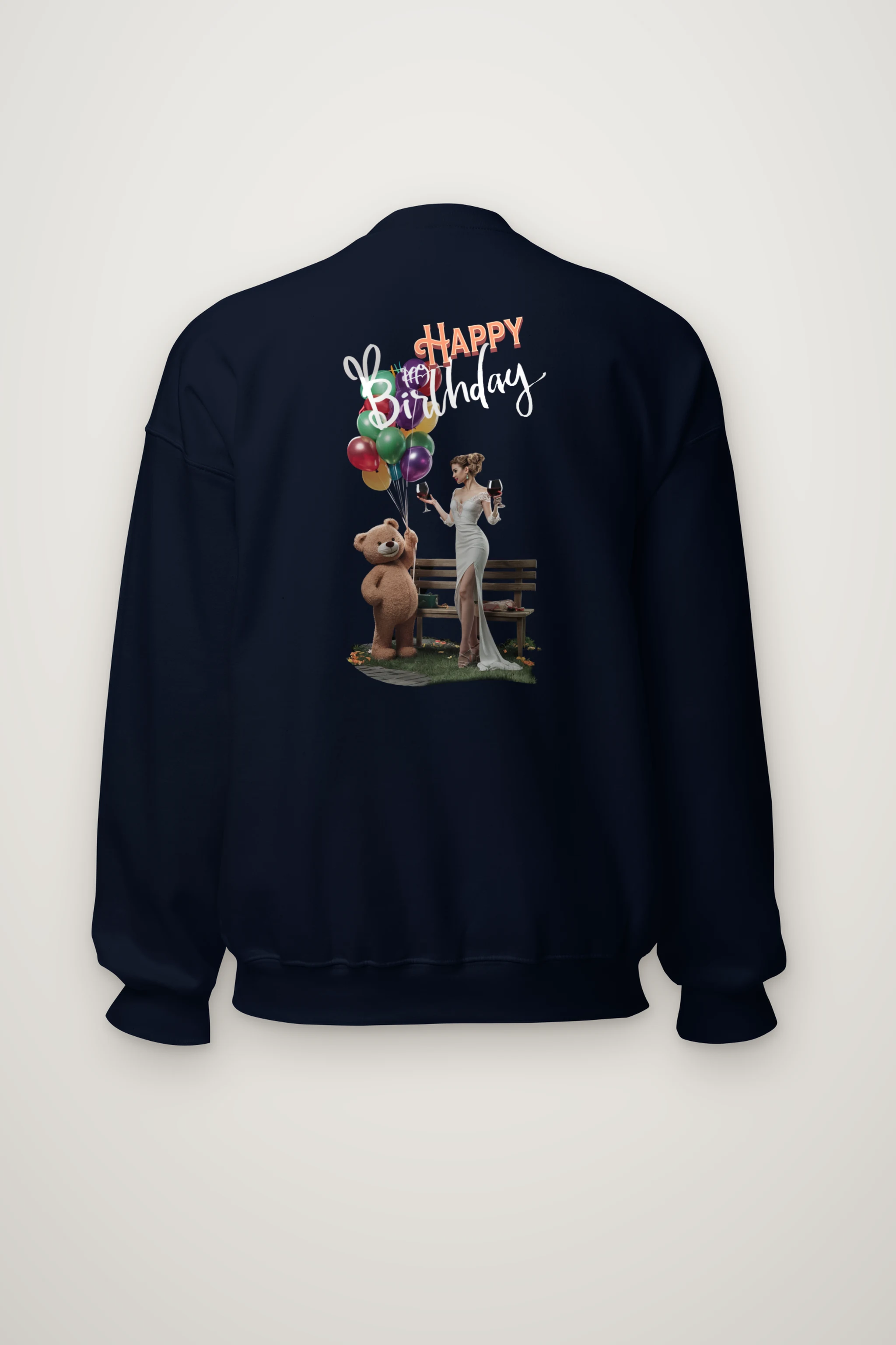 "Birthday Balloon Collage" Heavy Blend Unisex Crewneck Sweatshirt