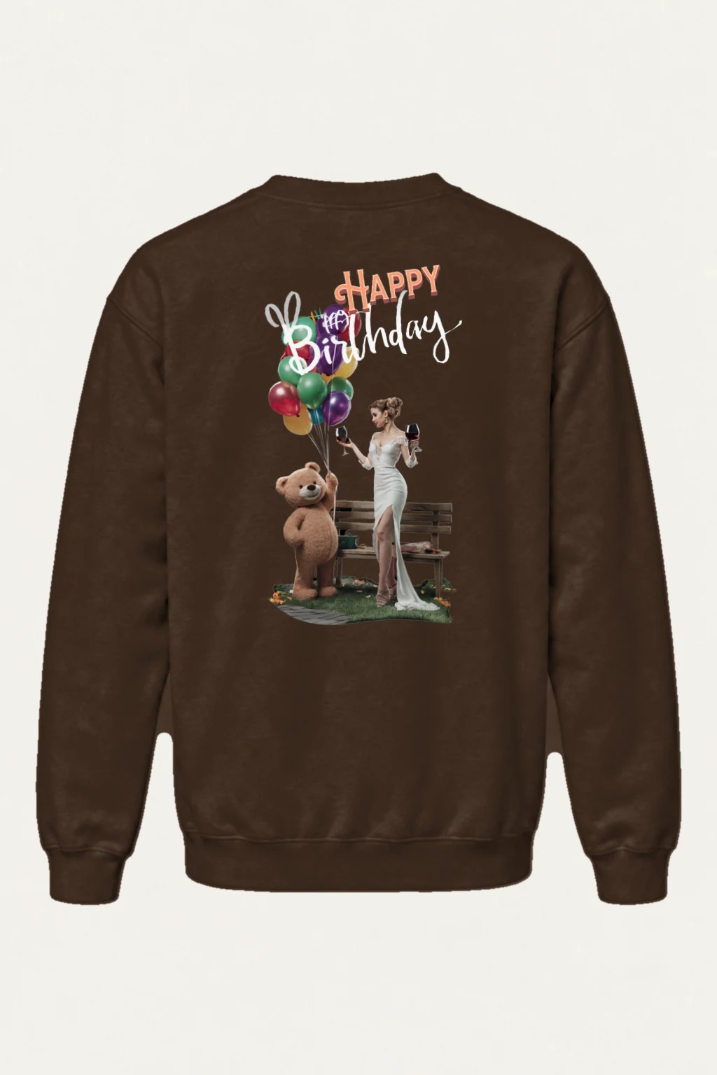 "Birthday Balloon Collage" Heavy Blend Unisex Crewneck Sweatshirt | Gildan 18000