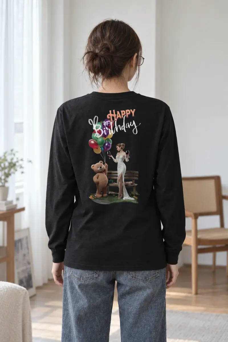 "Birthday Balloon Muse" Unisex Longsleeve T-shirt | Gildan 2400