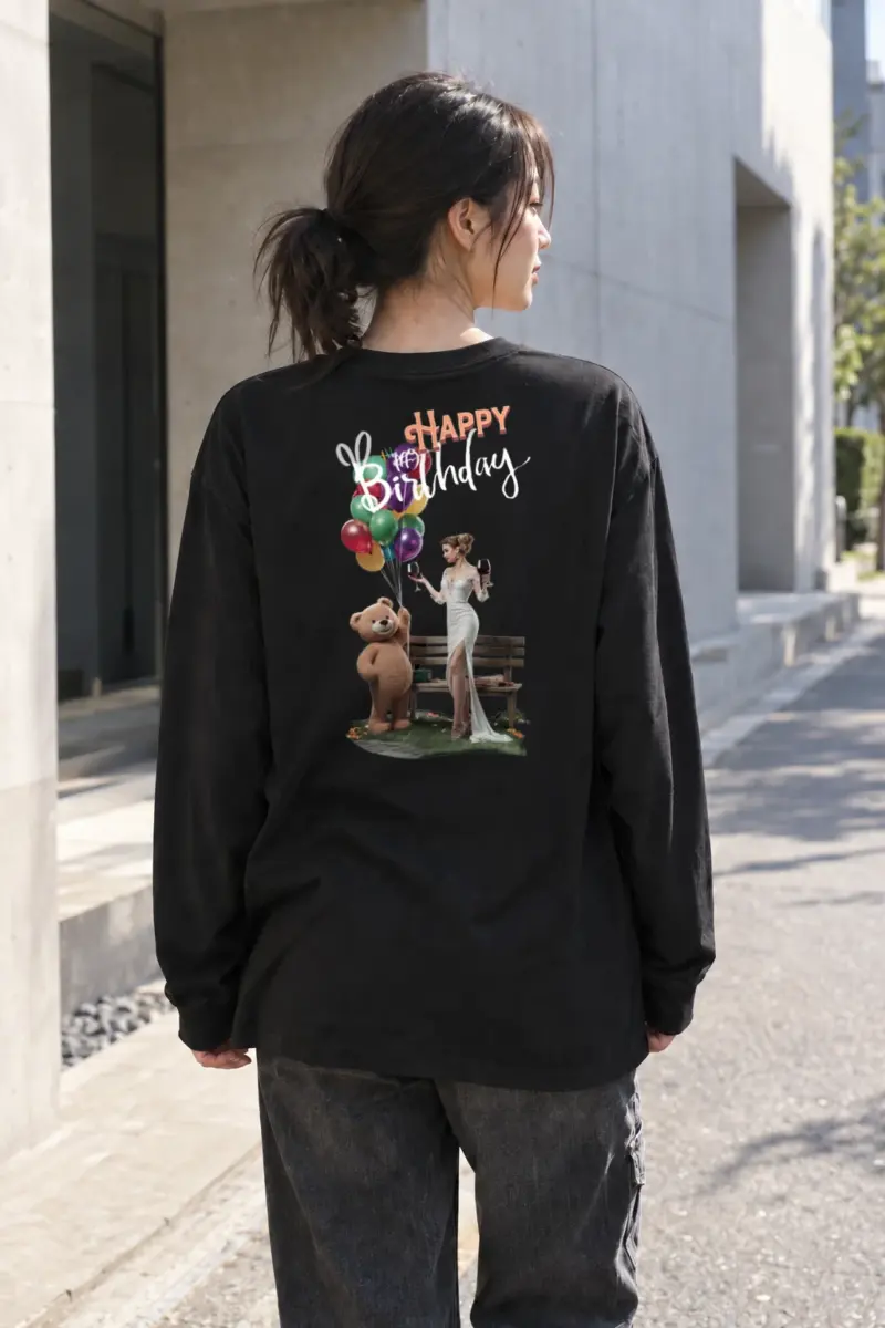 “Birthday Balloon Muse” Unisex Longsleeve T-shirt | Gildan 2400