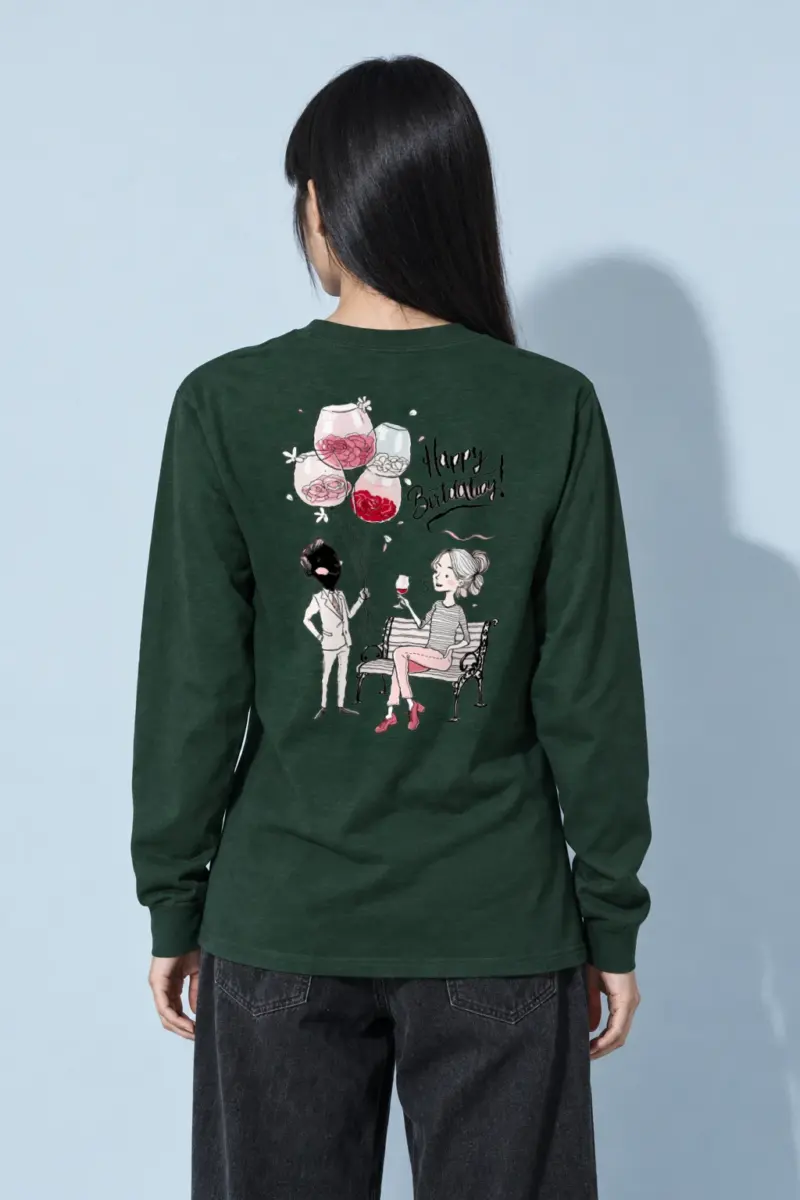 "Birthday Balloon Scene" Unisex Longsleeve T-shirt