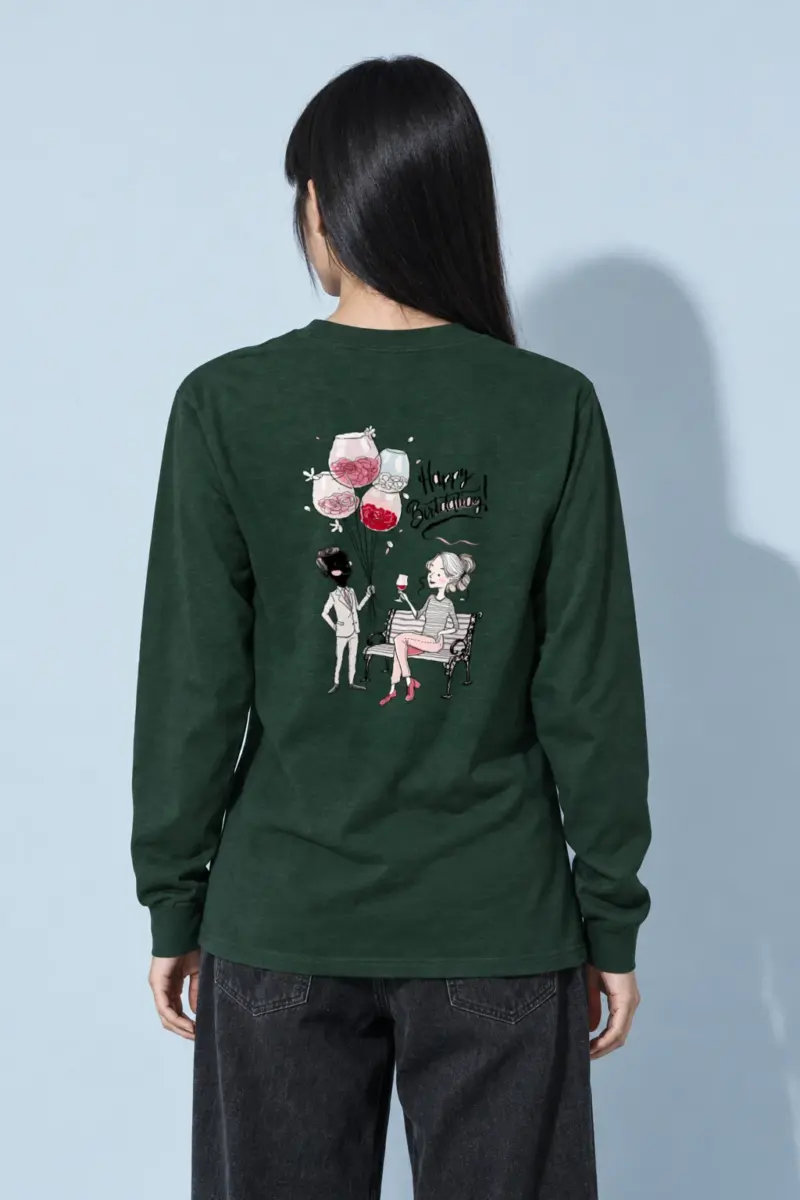 "Birthday Balloon Scene" Unisex Longsleeve T-shirt