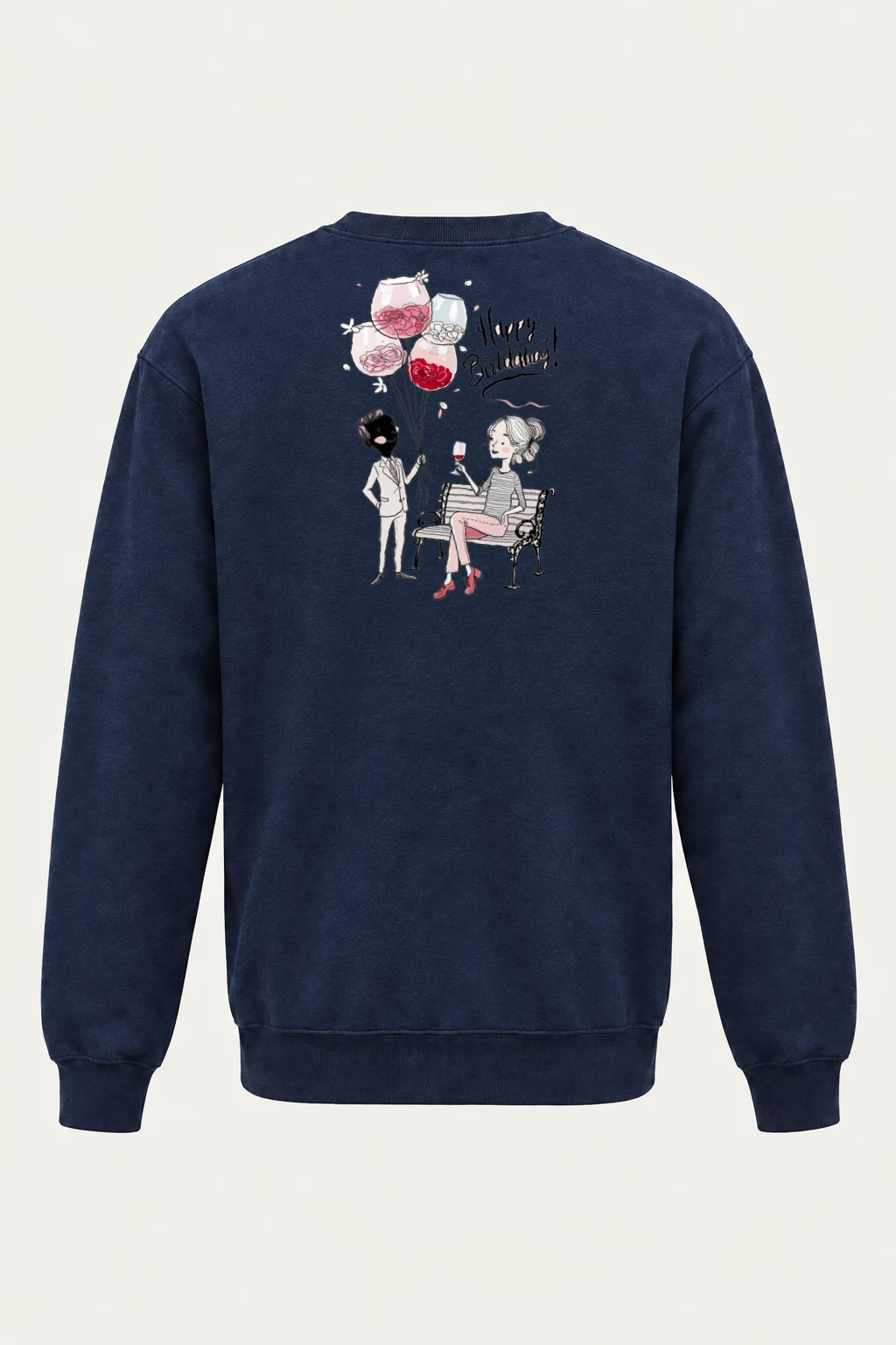 "Birthday Balloon Sketch" Heavy Blend Unisex Crewneck Sweatshirt | Gildan 18000