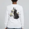 "Candlelit Garden Cat" Unisex Longsleeve T-shirt | Gildan 2400