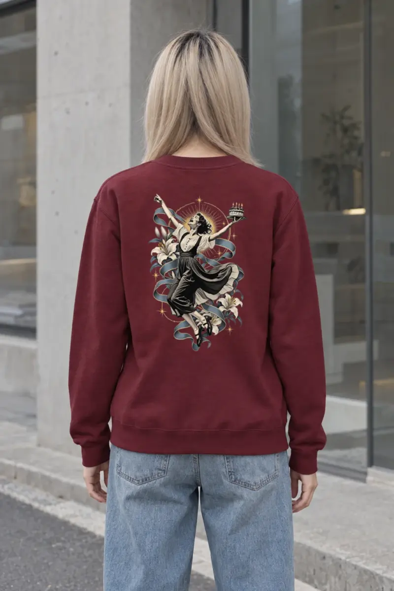 "Birthday Lily Dance" Heavy Blend Unisex Crewneck Sweatshirt