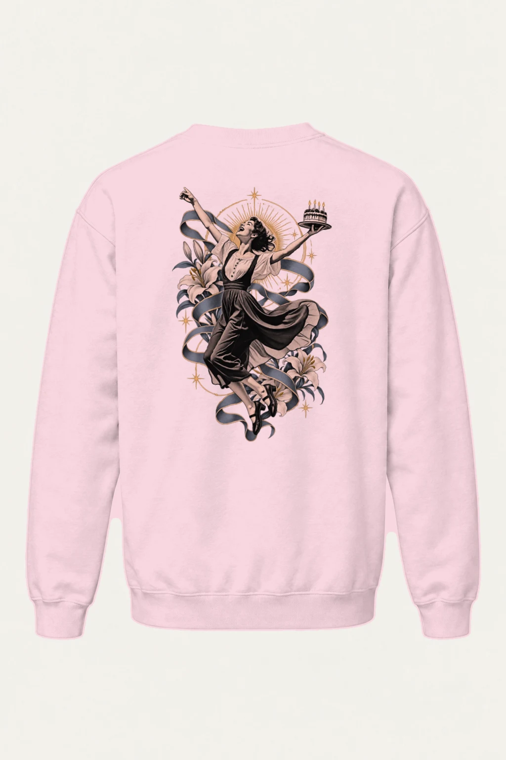 "Birthday Lily Dance" Heavy Blend Unisex Crewneck Sweatshirt | Gildan 18000