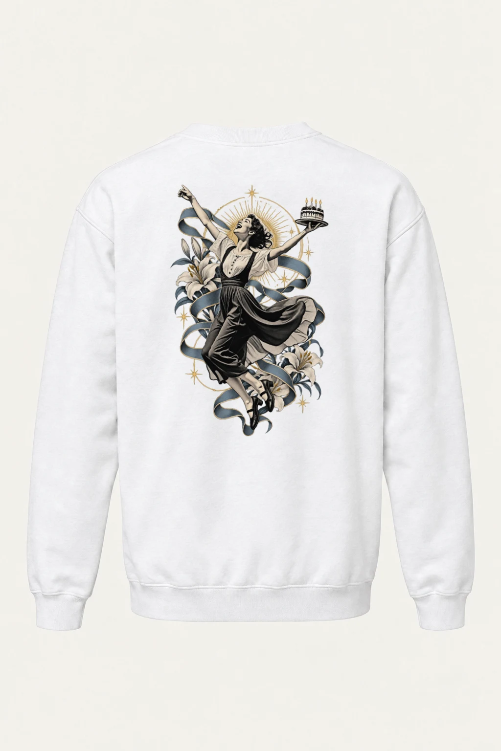"Birthday Lily Dance" Heavy Blend Unisex Crewneck Sweatshirt | Gildan 18000