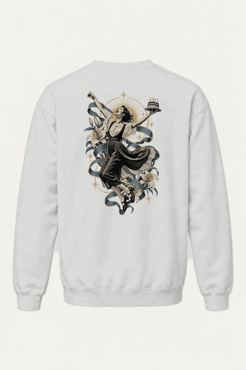 "Birthday Lily Dance" Heavy Blend Unisex Crewneck Sweatshirt | Gildan 18000