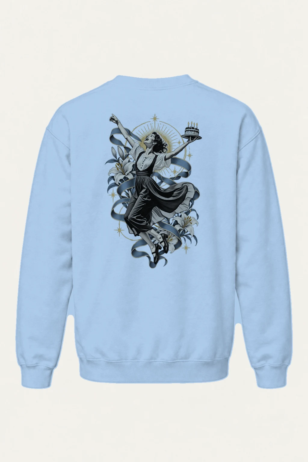 "Birthday Lily Dance" Heavy Blend Unisex Crewneck Sweatshirt | Gildan 18000