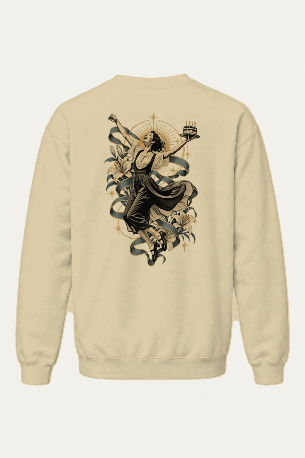 "Birthday Lily Dance" Heavy Blend Unisex Crewneck Sweatshirt | Gildan 18000