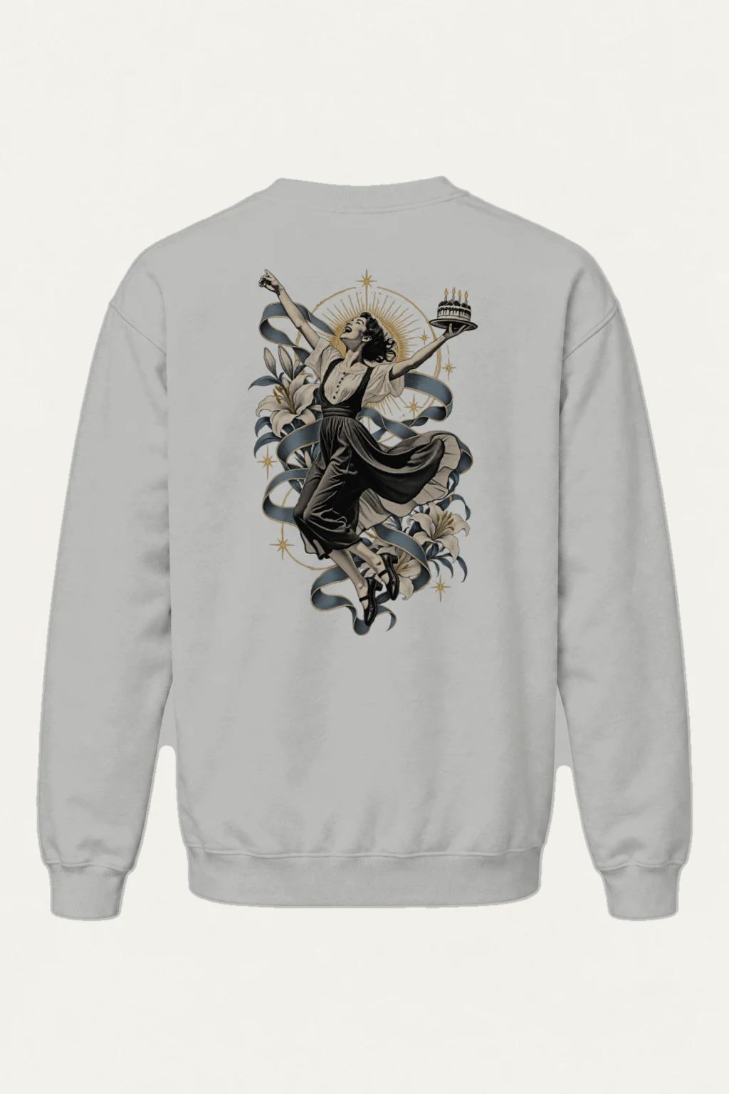 "Birthday Lily Dance" Heavy Blend Unisex Crewneck Sweatshirt | Gildan 18000