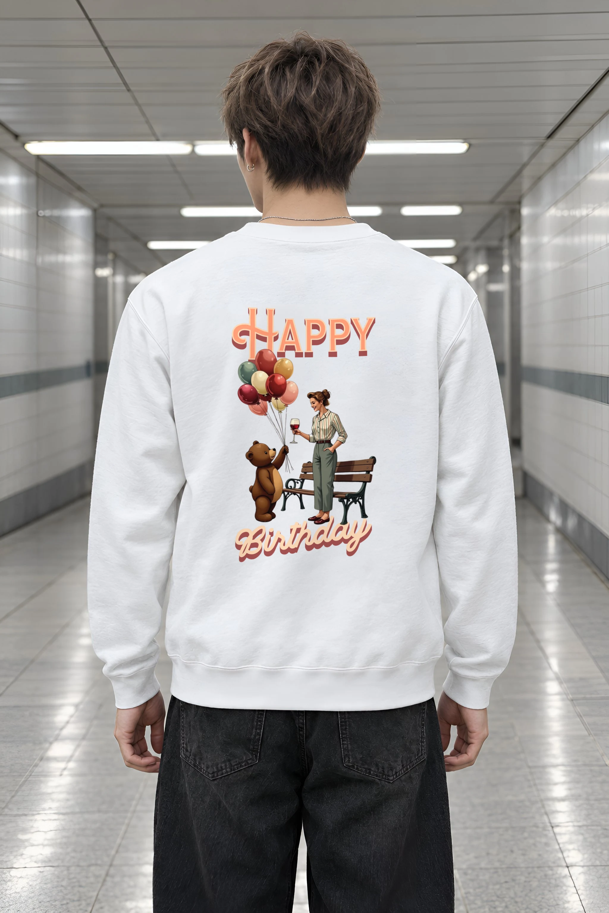 "Birthday Park Toast" Heavy Blend Unisex Crewneck Sweatshirt