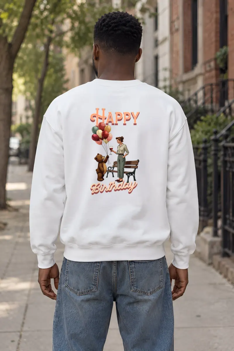 "Birthday Park Toast" Heavy Blend Unisex Crewneck Sweatshirt