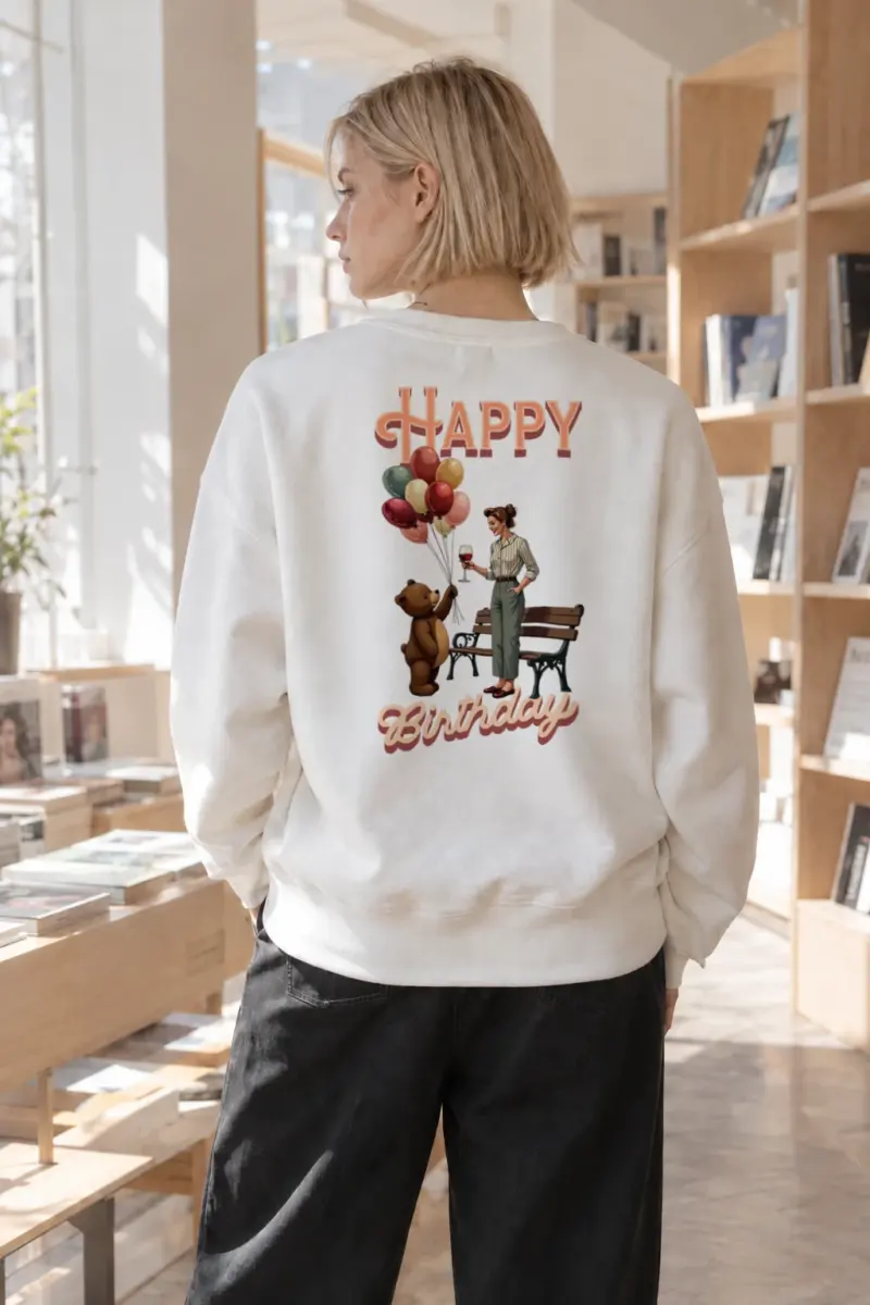“Birthday Park Toast” Heavy Blend Unisex Crewneck Sweatshirt | Gildan 18000