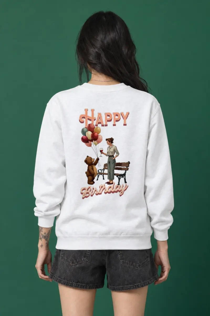 "Birthday Park Toast" Heavy Blend Unisex Crewneck Sweatshirt