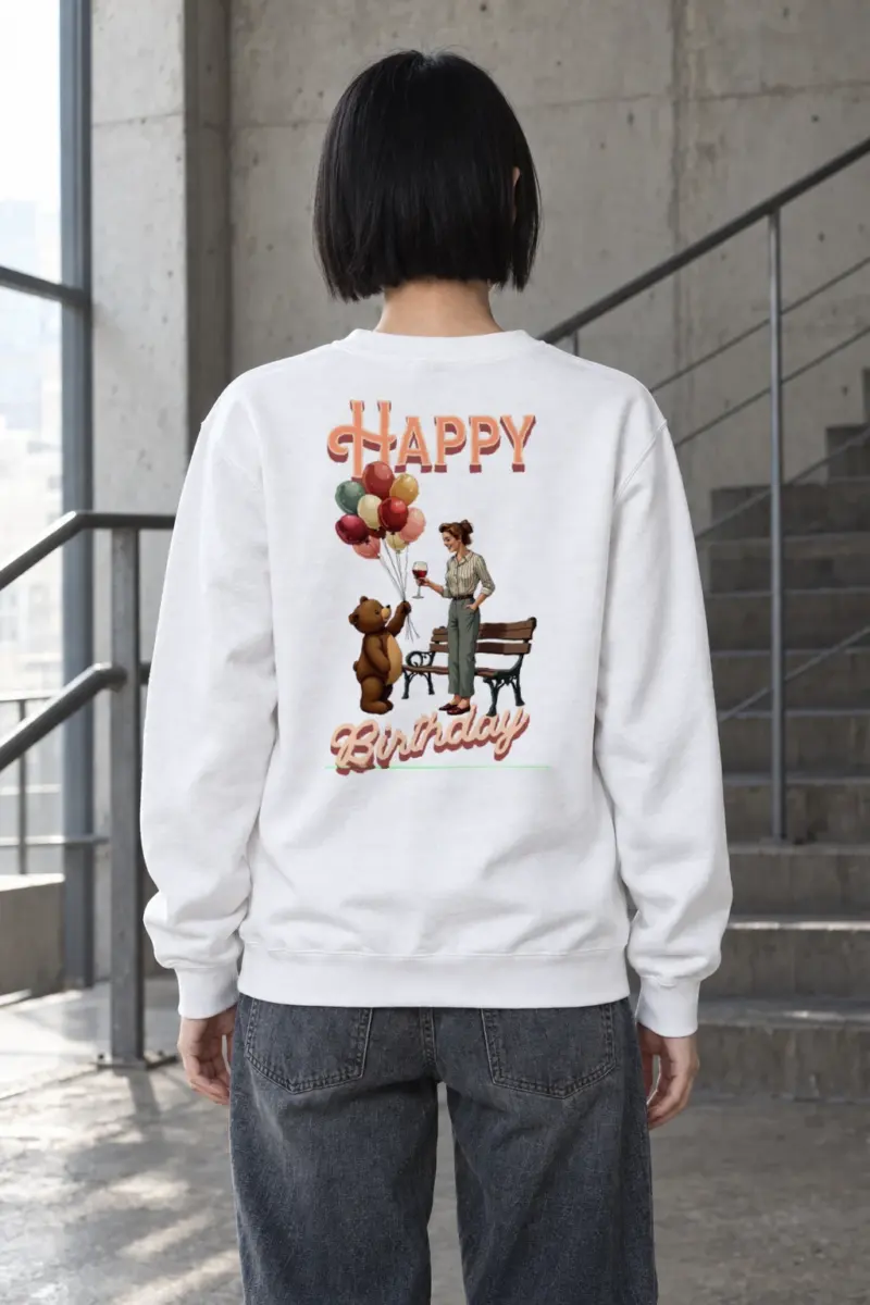 "Birthday Park Toast" Heavy Blend Unisex Crewneck Sweatshirt | Gildan 18000