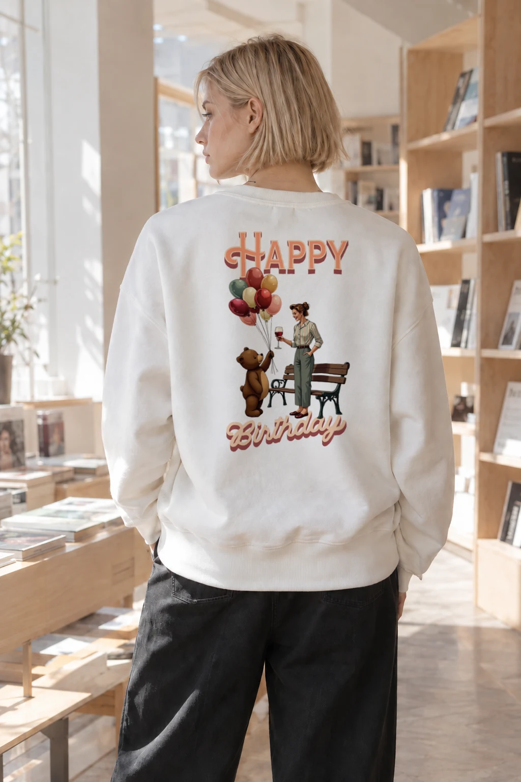 "Birthday Park Toast" Heavy Blend Unisex Crewneck Sweatshirt | Gildan 18000