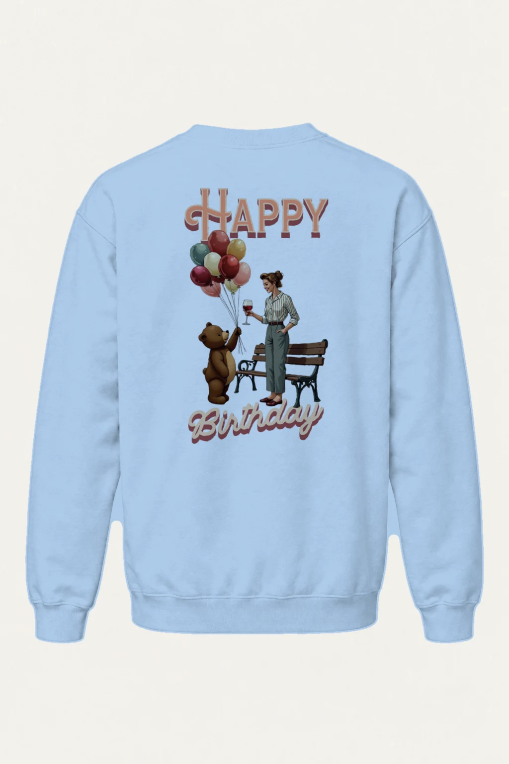 "Birthday Park Toast" Heavy Blend Unisex Crewneck Sweatshirt | Gildan 18000