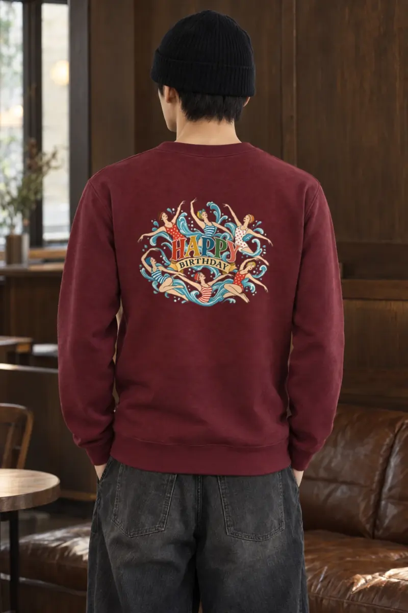 "Birthday Swimmers" Heavy Blend Unisex Crewneck Sweatshirt