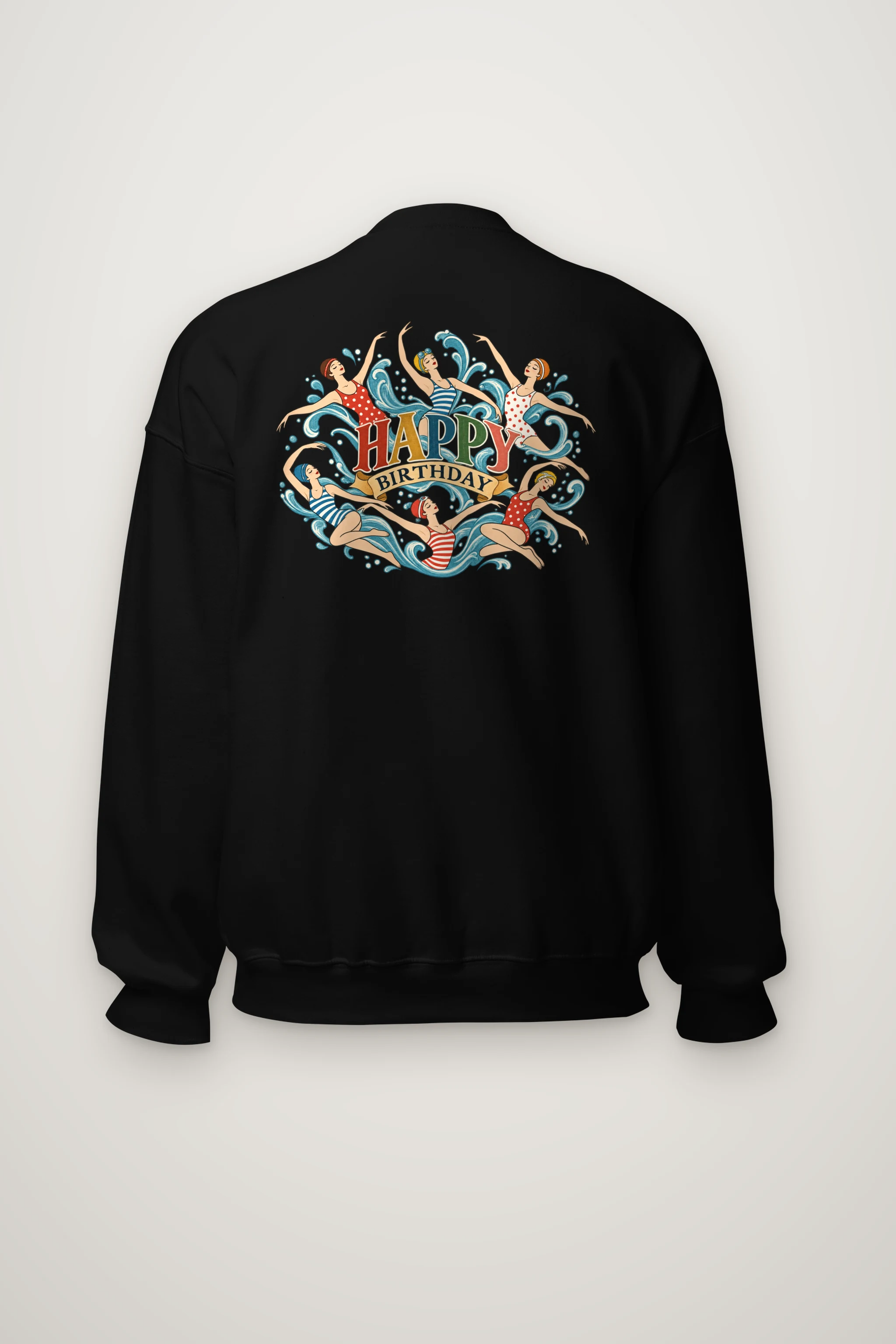 "Birthday Swimmers" Heavy Blend Unisex Crewneck Sweatshirt